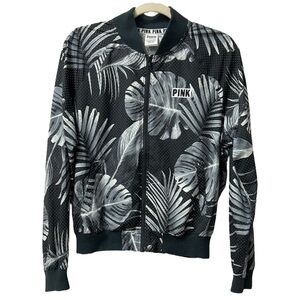 Victoria's‎ Secret Pink Full Zip Mesh Y2K Floral Bomber Jacket  Sz XS